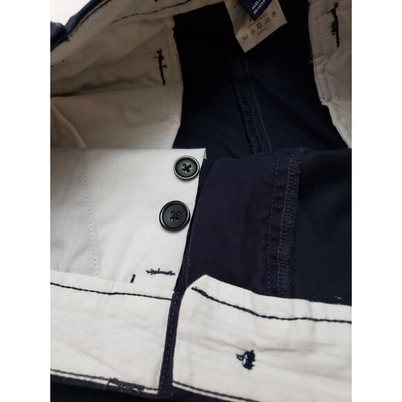 Women's Lands' End navy pants, straight leg, 100% cotton size 6 - Picture 8 of 8